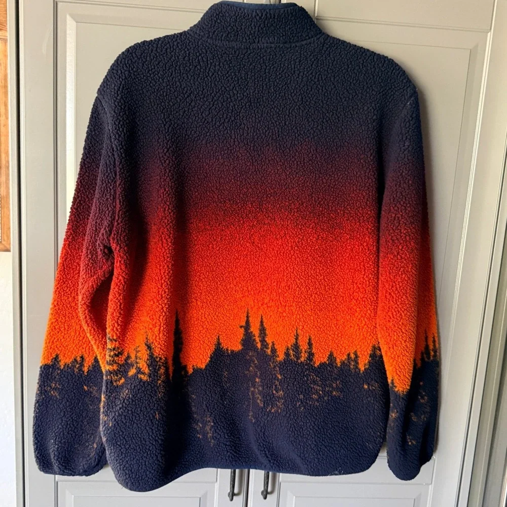 Creative Action Network Youth Yellowstone Wolf 1/4 Fleece Pullover, Multi, 18